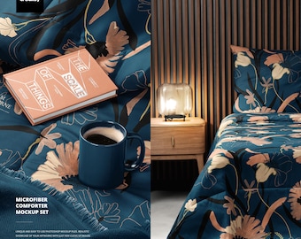 Microfiber Comforter Mockup Set