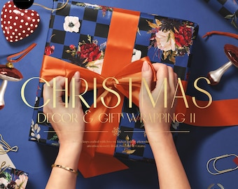 Christmas Decor & Gift Wrapping Mockup Bundle II
