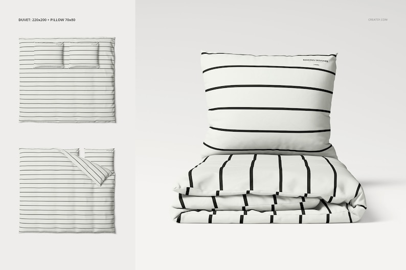 Bedding Set Many Sizes Mockup Set image 9