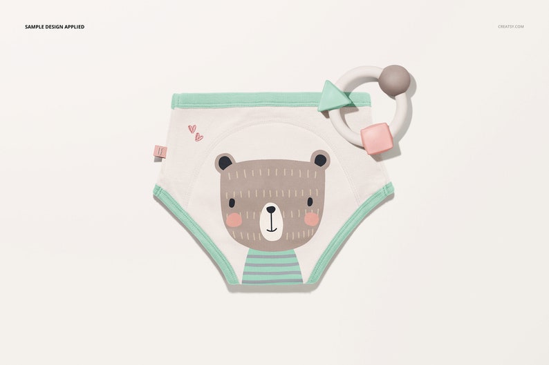 Toddler Training Pants Mockup Set image 4