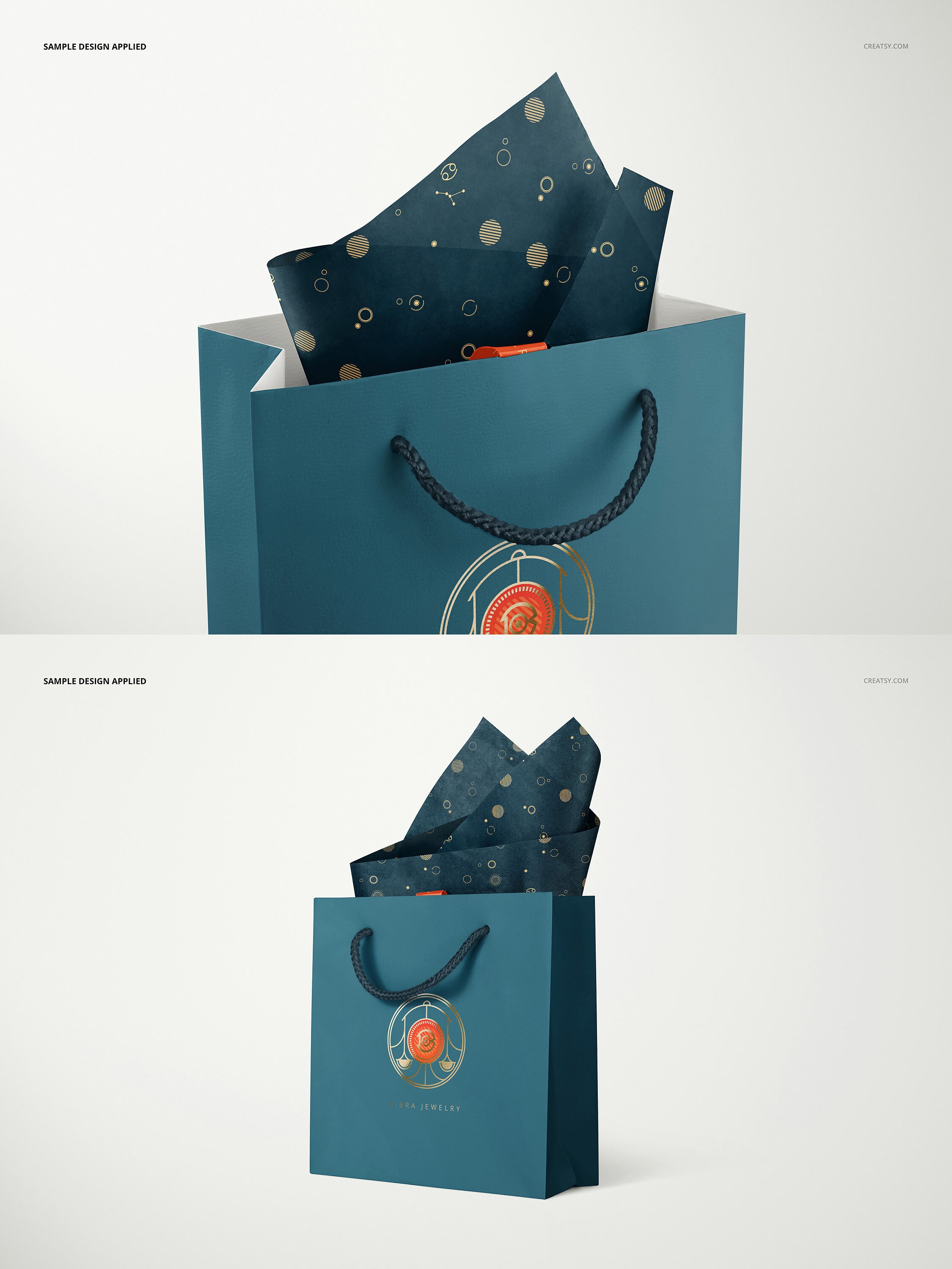 Jewelry Wrapping Tissue Paper Mockup Set Giftwrap Gift Bag Etsy