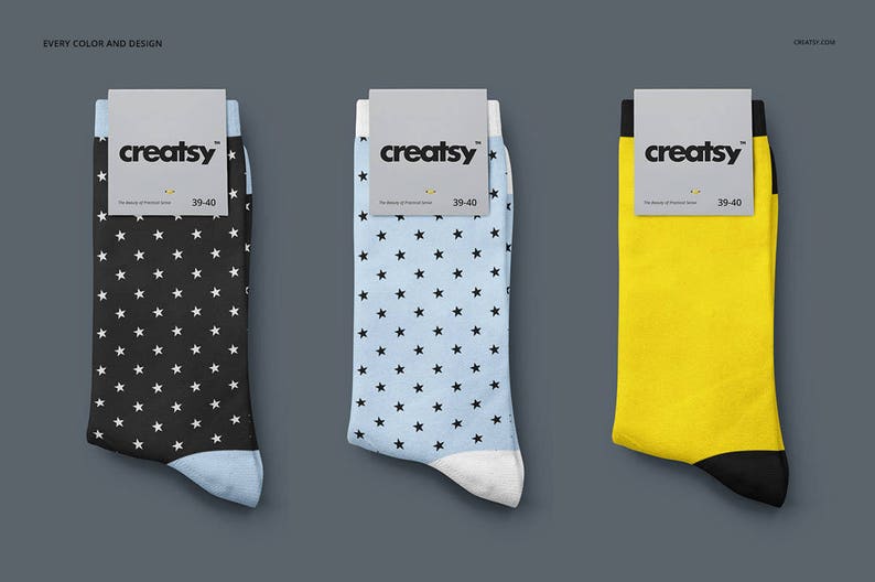 Download Socks Mockup Set Socks Template Sublimation Socks Blank | Etsy