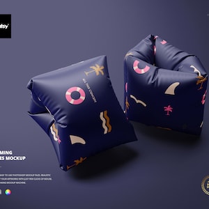 Inflatable Swimming Sleeves Mockup Set