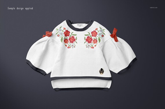 Baby Sweater Mockup Set Little Fashio Series Vol 17 Baby Etsy