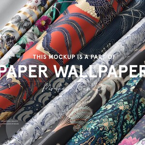 Papier Tapeten Mockup Set v.3 Bild 10