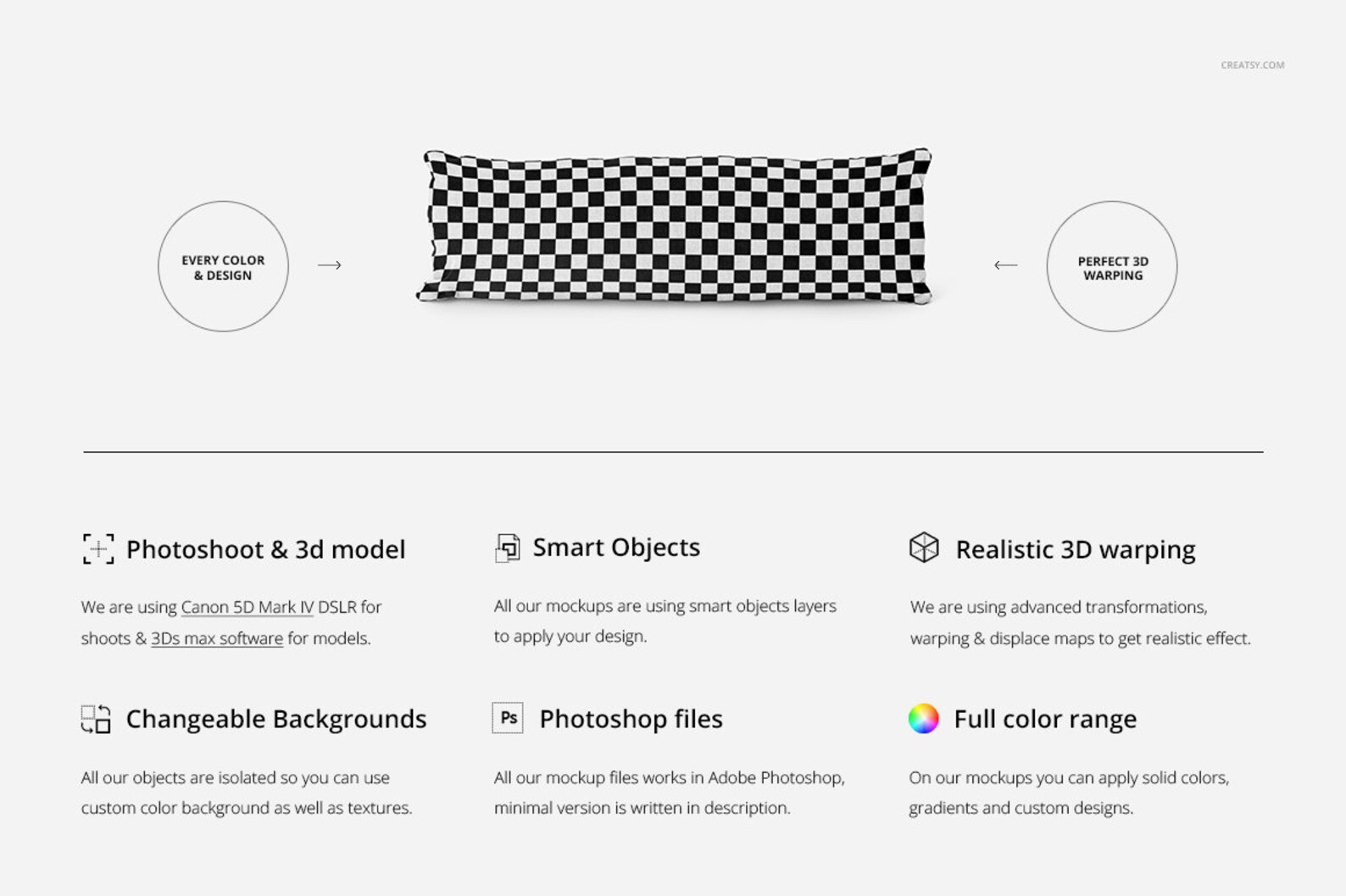 Long Pillow Mockup Set Rectangular Pillow Mockup Etsy