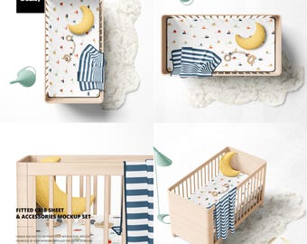 Spannbettlaken + Mockup Set
