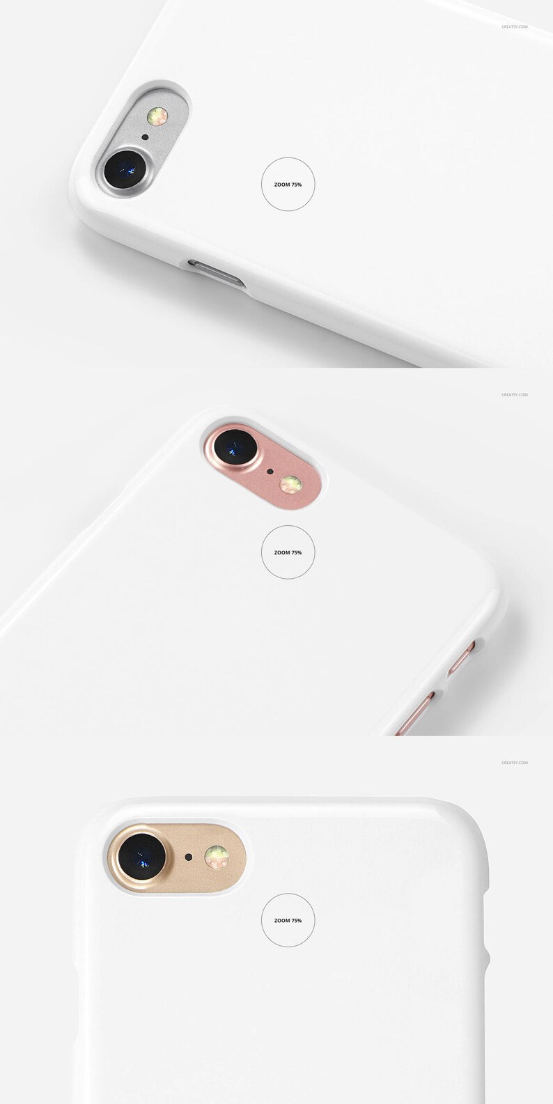 Download IPhone 7 Plastic Case Mockup Set Plastic Full Warp Case | Etsy