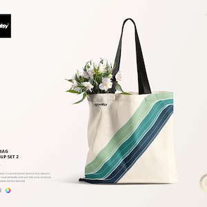 Tote Bag Mockup Set: Editable PSD Template