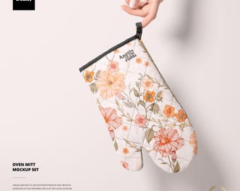 Oven Mitt Mockup Set