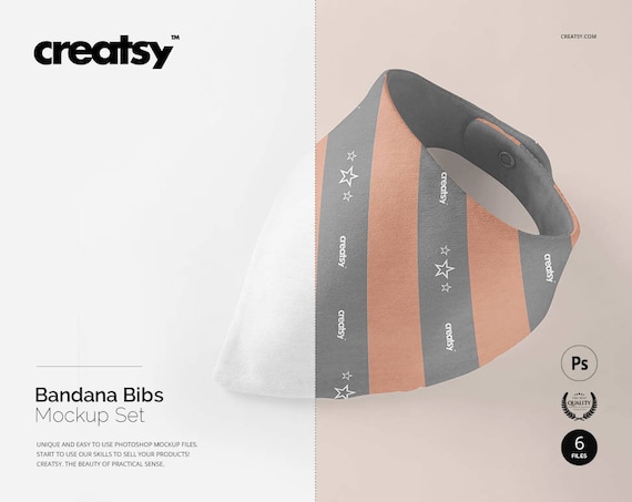 Download Bandana Bibs Mockup Set Baby Bib Personalized Bibs Custom Etsy