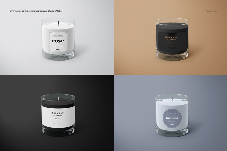 50 - candle mockup set v 2 net behance creatsyofficial instagram