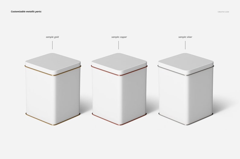 Download Tin Canister Mockup Set Tea Metal Box Mockup Tin Temaplte | Etsy