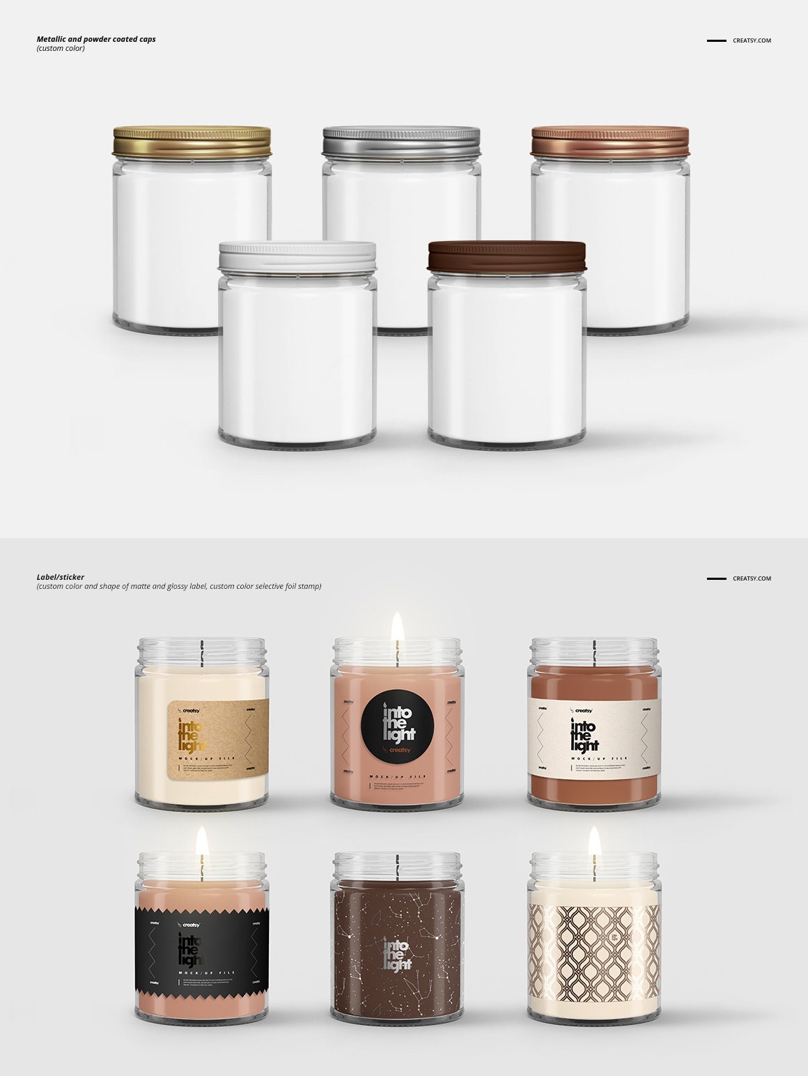 Jar Candle Mockup Set Candle Mockup Candle Template Jar Etsy Australia
