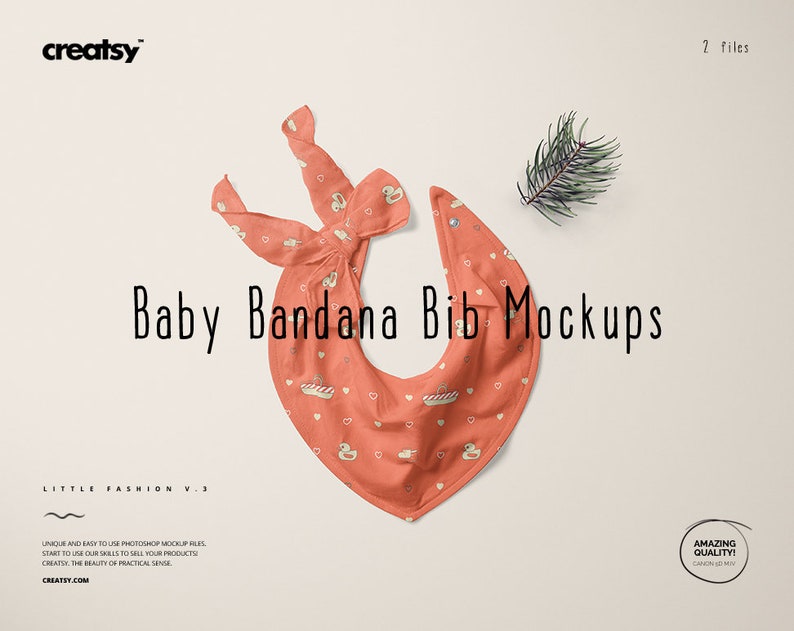 Download Baby Bandana Bib Mockup Set Little Fashion Series: VOL.3 ...