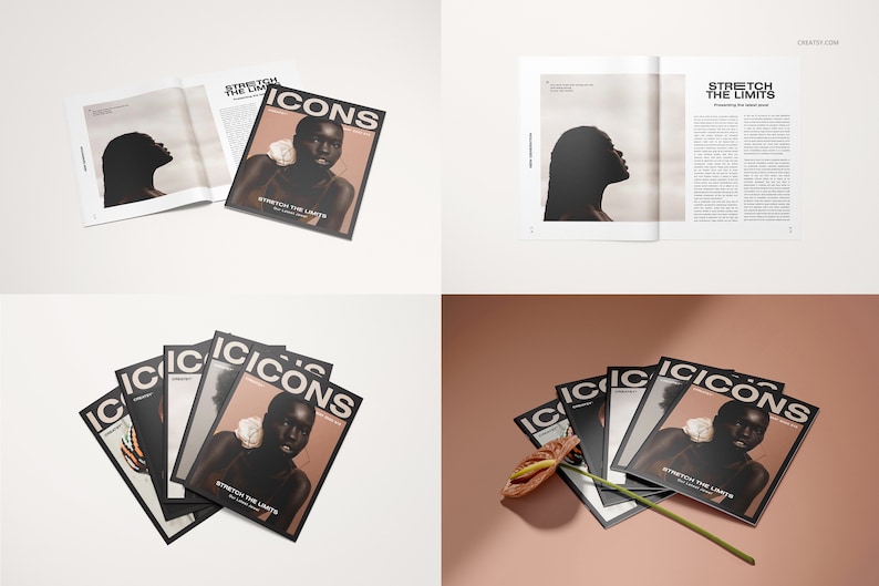 8,5x11 Magazine Mockup Set Bild 5