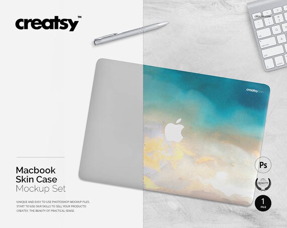 Download Macbook Skin Case Mockup Etsy