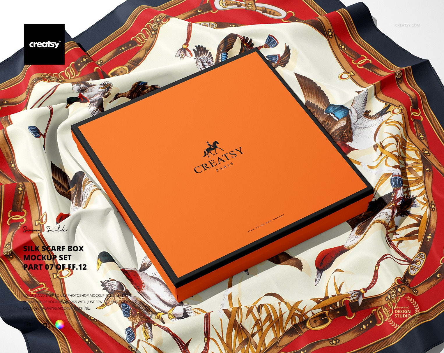 Silk Scarf Box Mockup Set (07/ffv.12) - Etsy