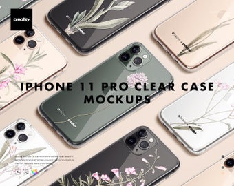 iPhone 11 Pro Clear Case Mockup Set