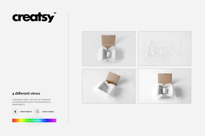 Download Mailing Box Wrapping Paper Mockup Set Packaging Mailing Displays Craft Supplies Tools Seasonalliving Com