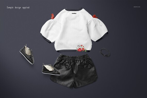 Baby Sweater Mockup Set Little Fashio Series Vol 17 Baby Etsy