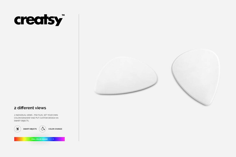 Download Guitar Pick Mockup Set | Etsy