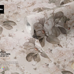 Non-woven Vinyl Wallpaper Mockup Set v.4