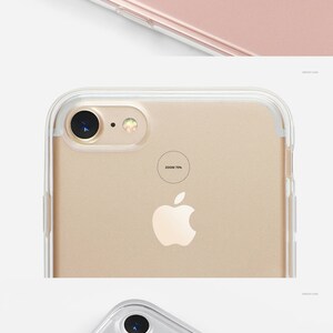 iPhone 7 Clear Case Mockup Set, Clear iPhone Case in hand, Transparent Mockup Bundle, Many Views, iPhone 7 Silicone Case Mockup, Template image 7