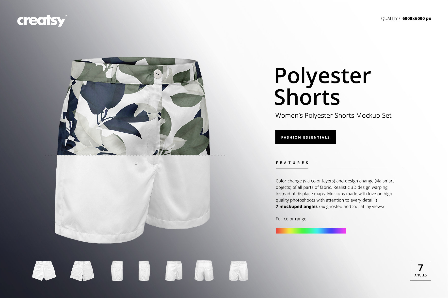 Men's Polyester Shorts - Sublimation Printed Stripes In Blue & White, Comfortable Casual Wear - View #9