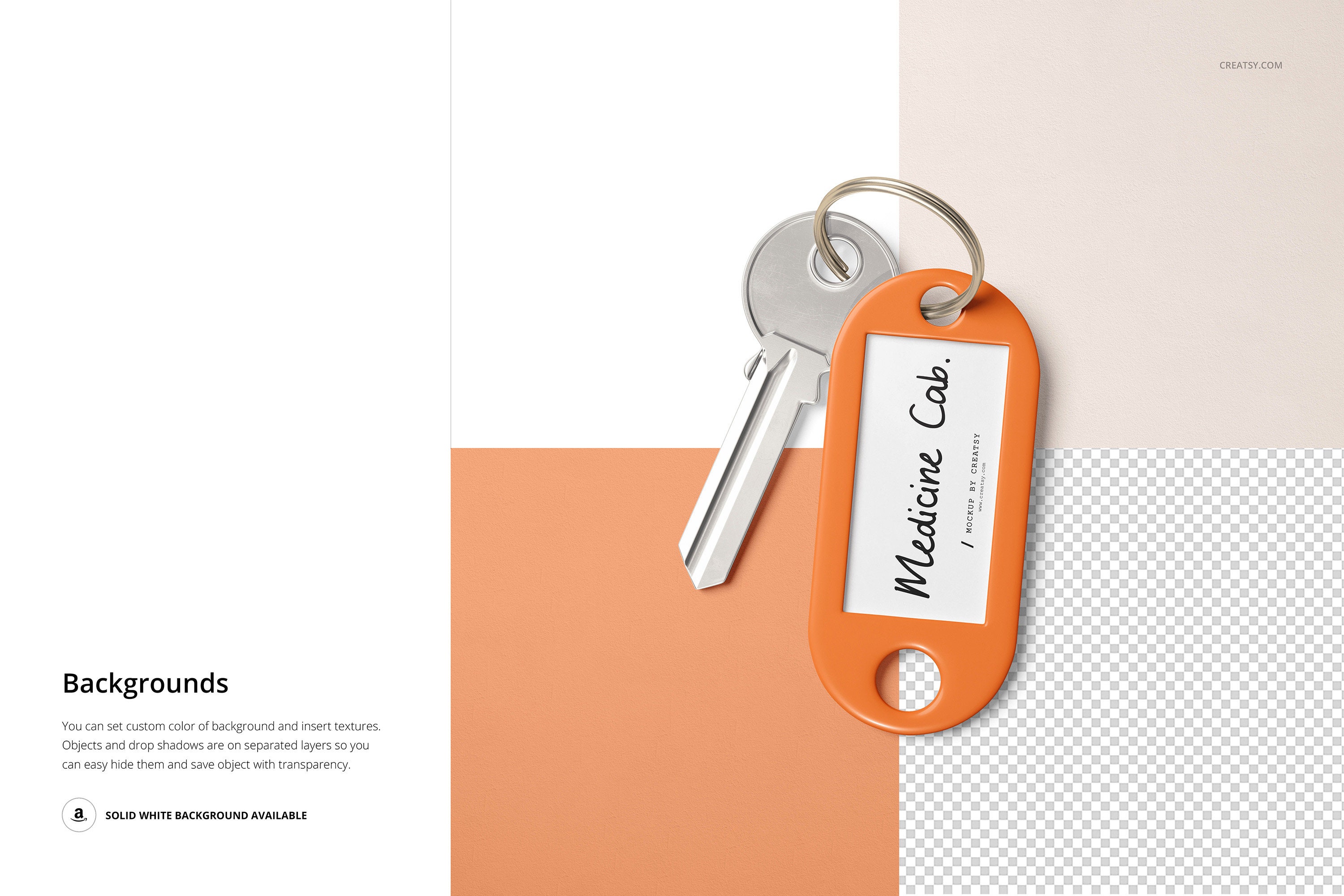 Key Tag Mockup Set Etsy