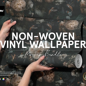 Vlies Vinyl Tapete Mockup Bundle