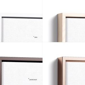 Canvas in Floater Frame Mockup Set, Canvas Print Tempalte, Personalized Canvas, Custom Canvas, Canvas in frame, Wall Art, Home Decor, PSD image 4