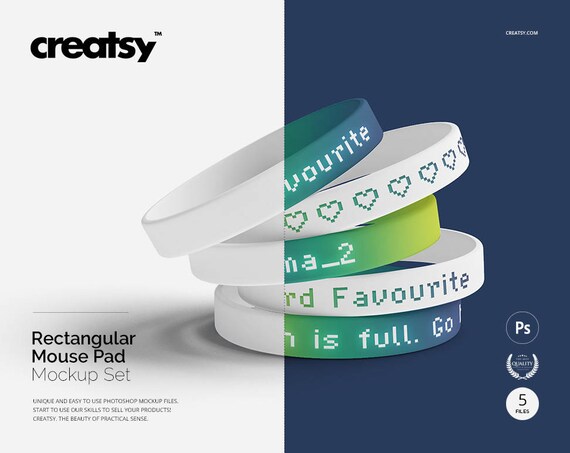 Download Silicone Wristband Mockup Set Custom Wristband Wristband Etsy