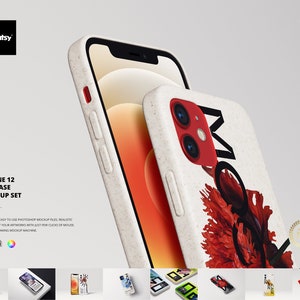 iPhone 12 Eco Case Mockup Set, Bio Case