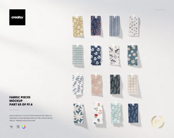 Fabric Pieces Mockup (part 65 of Fabric Factory v.6)