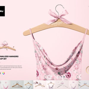 Personalized Hangers Mockup Set