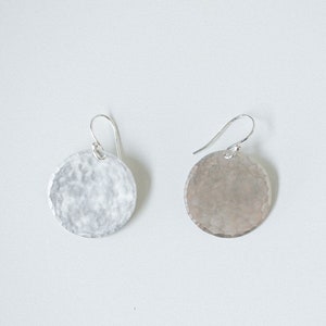 Earring Silver - Disc Earring  Large - ENARMOURED