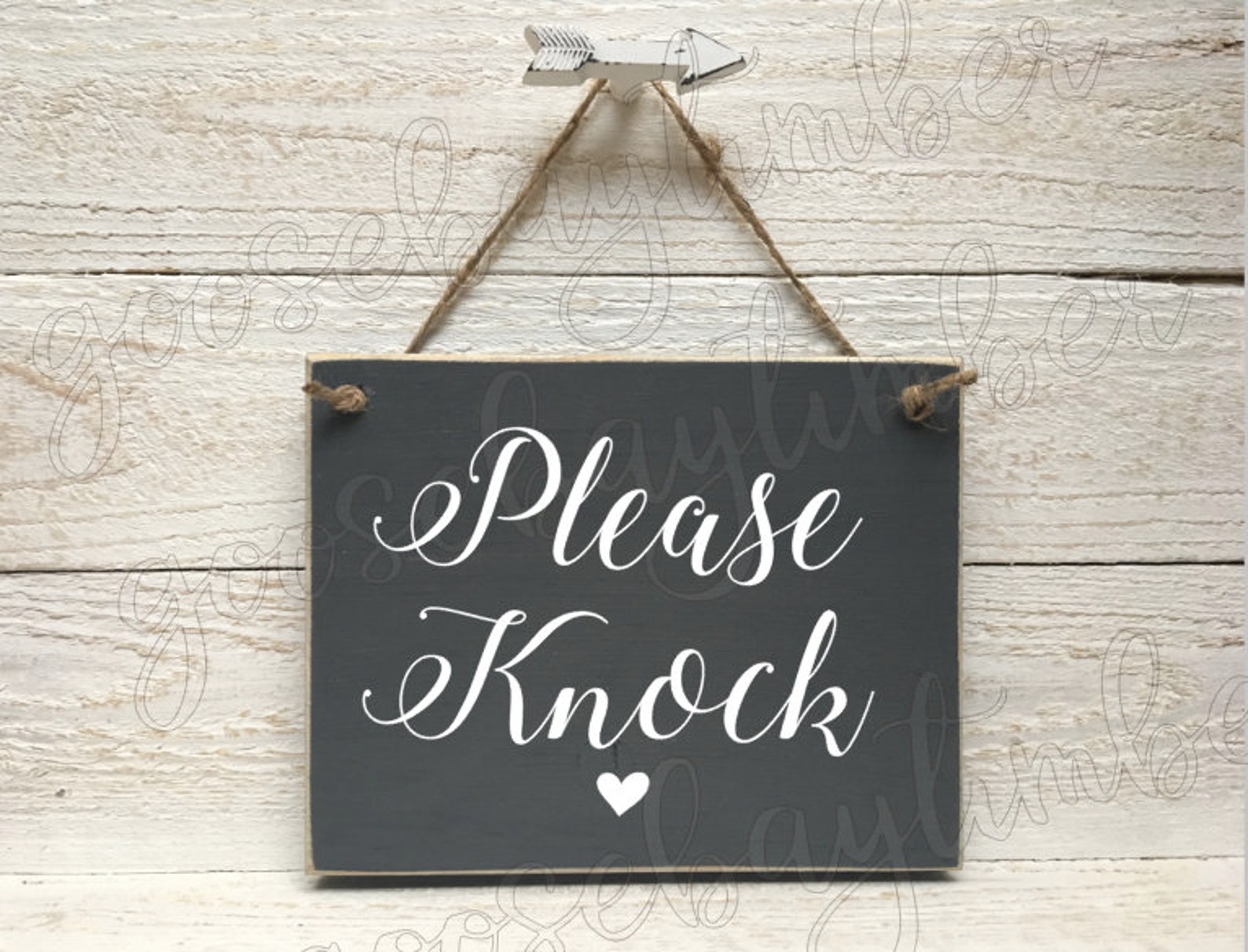 Please Knock Sign Knock sign Please Knock door sign door | Etsy