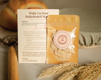 Organic Dehydrated Sourdough Starter: 200-Year Heirloom, Fast Rising