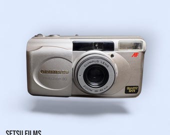 Olympus Infinity Zoom 80 35 mm-filmcamera | 38-80 mm zoom, getest (kwartsdatum)