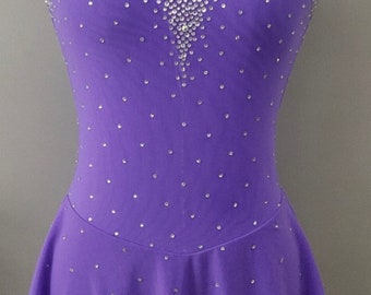 Customized Competition Figure Skate Dress- Skating dress made in Canada- Made to fit ice skating dress- Figure Skating Outfit