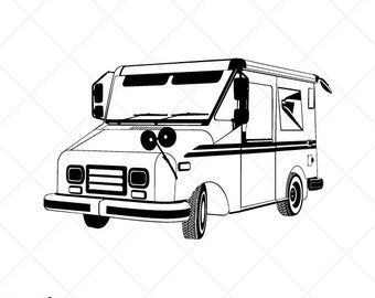 Free Free 341 Mail Carrier Usps Truck Svg SVG PNG EPS DXF File