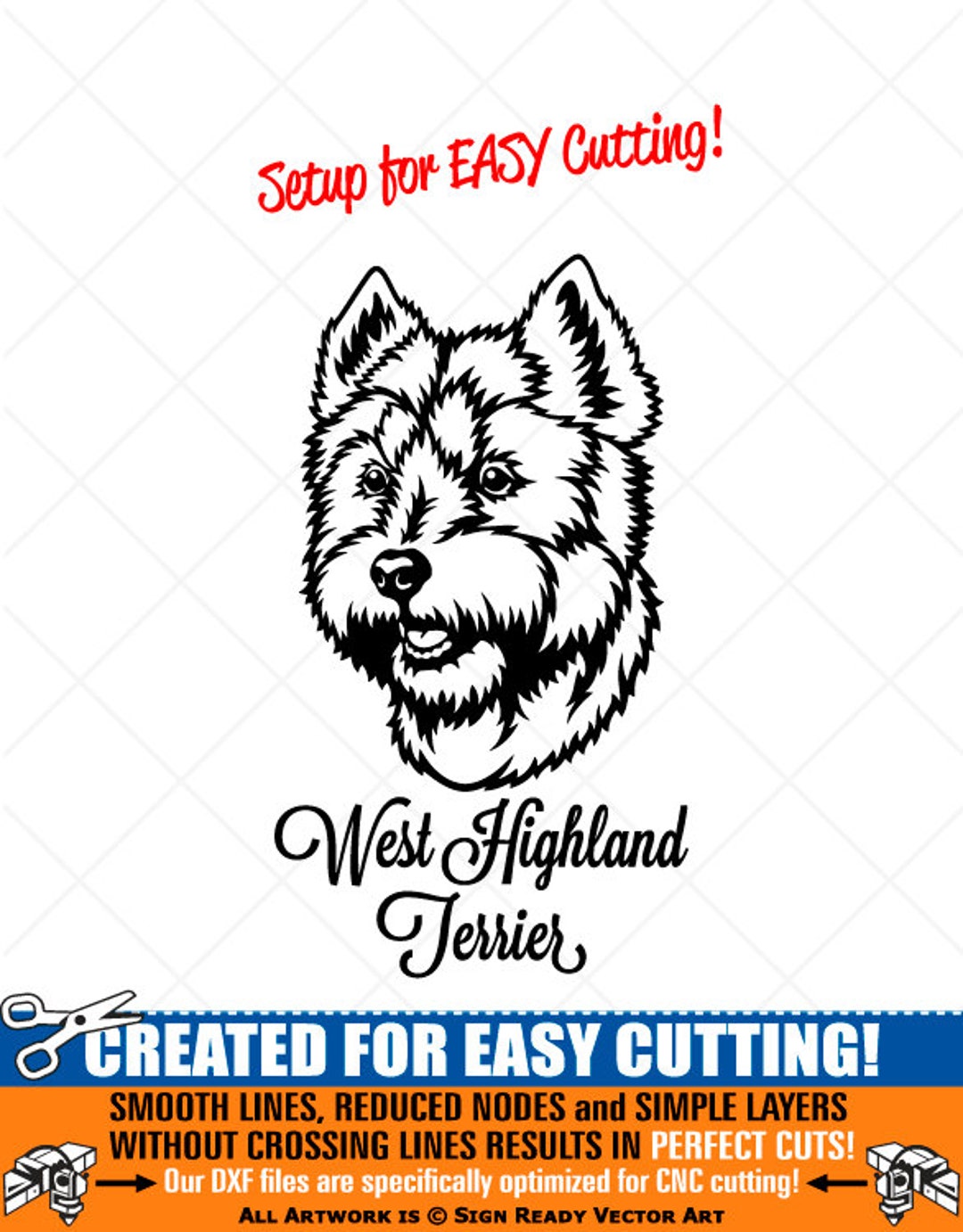 Simple Westie Clip Art