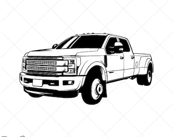 FORD F-Series Super Duty Truck SVG Clipart-Vector Clip Art Graphics-Digital Download-Cut Ready Files-CNC-Vinyl Sign Design-eps, ai, dxf, png