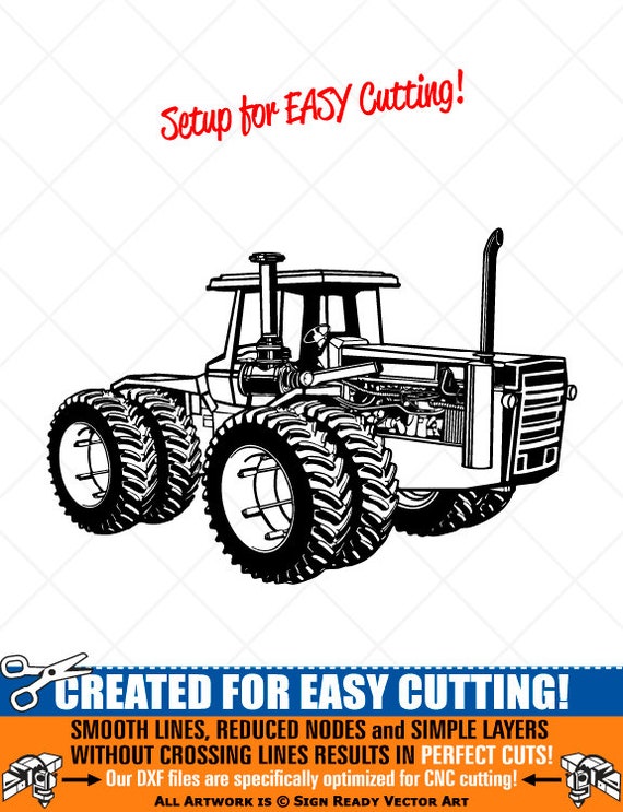 Download Free Farming Tractor Clipart Vector Clip Art Graphics Digital Etsy SVG Cut Files