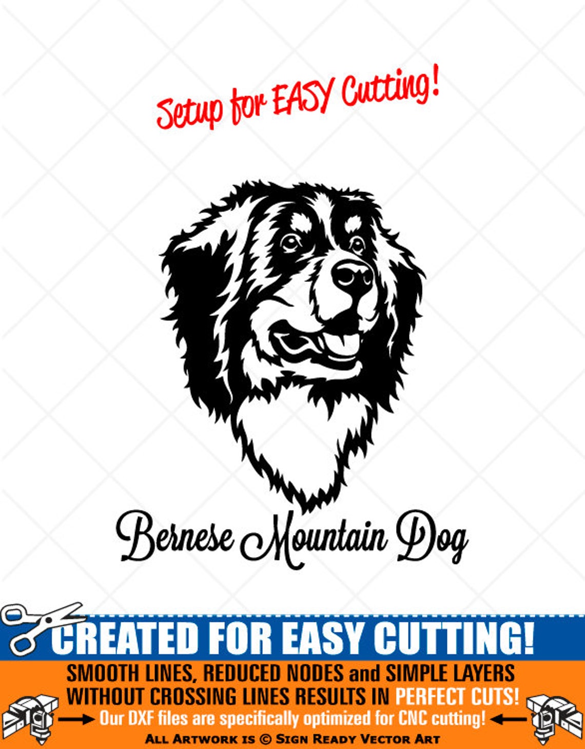 BERNESE MOUNTAIN Svg-dog Clipart-vector Clip Art Graphics Download-cut ...