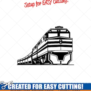 Trem de passageiros SVG, clipart-vetor clip art gráficos-download digital arquivos de corte de imagem-logotipo-amtrak design de sinalização de vinil -eps, ai, dxf, png, pdf