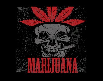 Marihuana-Unkraut-CANNABIS Clipart Vektor Clip Art Grafik-Digital Download-Vorlage Design Dateien-Logo-Badge-Emblem-Zeichen - Eps, Ai, Svg, cdr, pdf