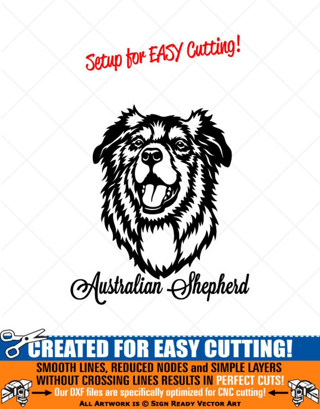 AUSTRALIAN SHEPHERD Svg-dog Clipart-vector Clip Art Graphics Download ...
