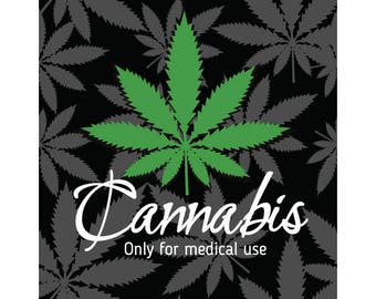 MEDIZINISCHE Marihuana-WEED-Clipart-Vektor Clip Art Grafik-Digital Download-Template Design Dateien-Hintergrund-Logo-Zeichen - Eps, Ai, Svg, cdr, Pdf